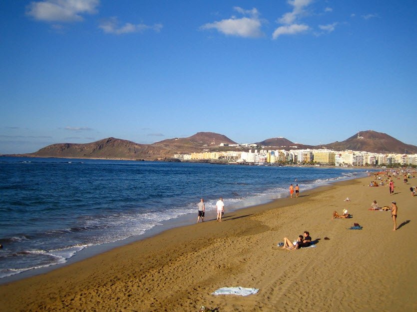 Playa de las Canteras, Las Palmas, Gran Canaria, Canary Islands, Spain